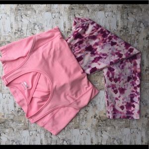 Old Navy Capri workout leggings and keyhole tank